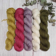 Tea Tree 50g Set - 5 Skein Set (Fledgling 4ply Sock)